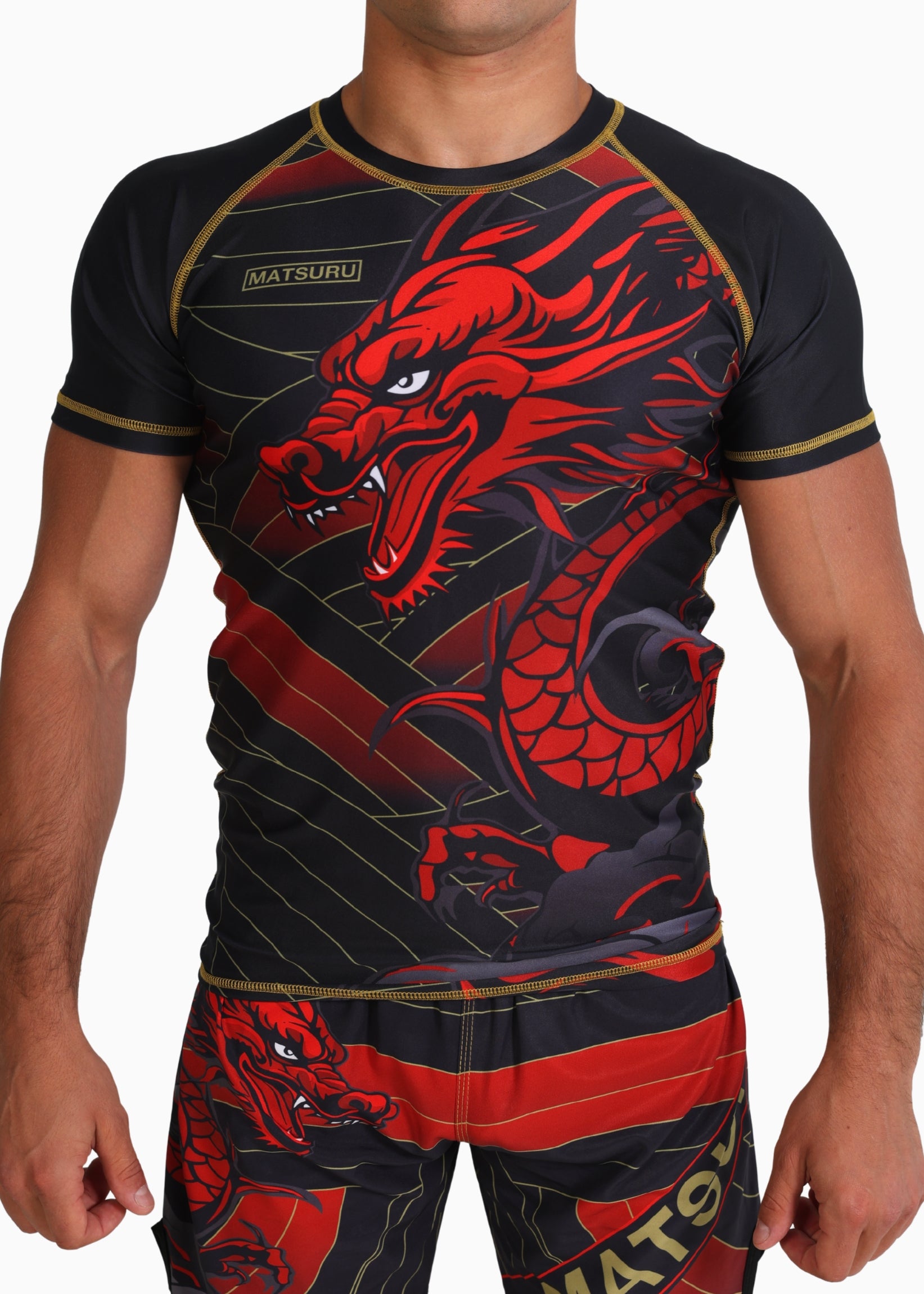 G-DRAGON SHORT-SLEEVE BLAC 【Mサイズ】 Dragon Short Sleeve Rashguard