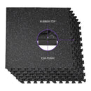 Rubber Top + EVA Foam Puzzle Mat (Pack of 6)