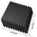 Rubber Top + EVA Foam Puzzle Mat (Pack of 6)
