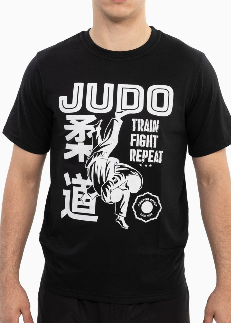 T-shirt de Judo ''Train, Fight, Repeat''