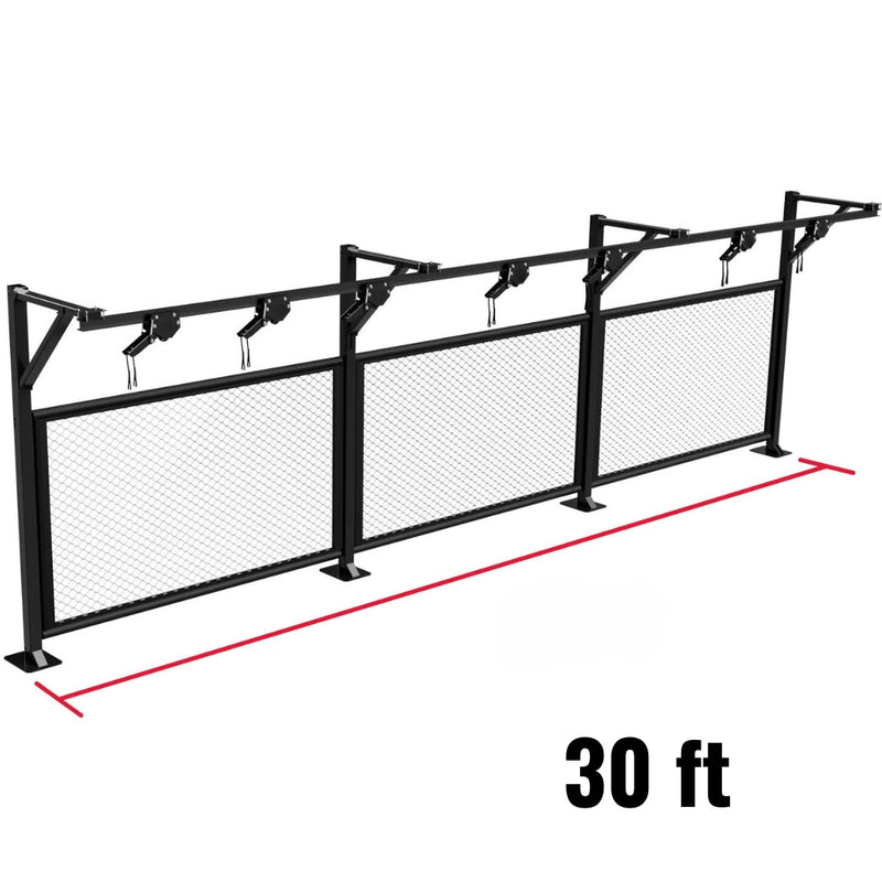 Cage Panels with Trolley Bag Rack