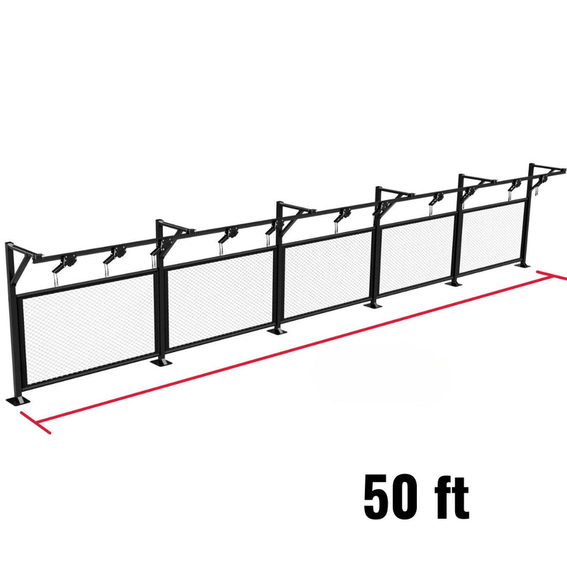 Cage Panels with Trolley Bag Rack