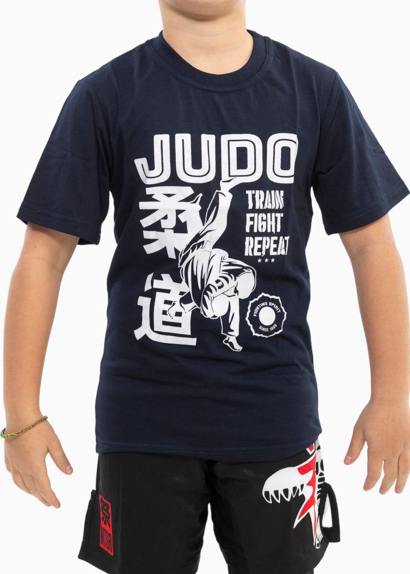T-shirt de Judo ''Train, Fight, Repeat''